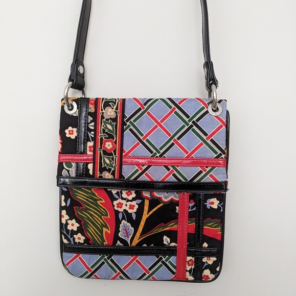 Leaving Soon Vera Bradley 2010 Versailles Pattern Crossbody Purse - Picture 7 of 9